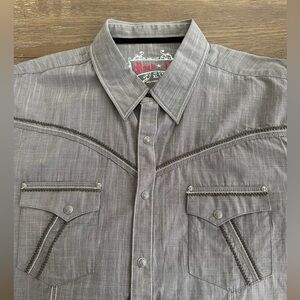 Rock 47 Long Sleeve Pearl Snap Shirt‎ Size XL Gently Worn